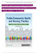 TEST BANK Public&sol;Community Health and Nursing  Practice&colon;Caring for Populations 2nd Edition by Christine  L&period; Savage&comma; Chapters 1 - 22&comma; Complete
