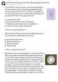 ASCP Board of Certification MLT Microbiology Practice Test &sol; Score 100&percnt; &sol; New 2025 Update &sol; Complete Exam Prep