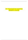 Maternity & Pediatric Nursing Test Bank &ndash; Chapter 10&colon; Fetal Development & Genetics &lpar;Exam-Style Practice Questions with Rationales&rpar;