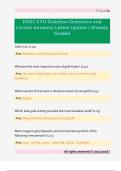 EOSC CYU Question Questions and  Correct Answers&sol; Latest Update &sol; Already  Graded 