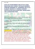 AACN CSC EXAM NEWEST 2026 ACTUAL EXAM  QUESTIONS AND CORRECT DETAILED ANSWERS  &lpar;VERIFIED ANSWERS&rpar; ALL ANSWERED &lbrace;295 Q & A&rcub;  ALREADY GRADED A&plus;&sol; CARDIAC SURGERY  CERTIFICATION AACN EXAM PREP &vert; BRAND NEW&excl; &vert;  100&percnt; GUARANTEED PASS  