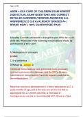 ABFM &plus; KSA CARE OF CHILDREN EXAM NEWEST  2026 ACTUAL EXAM QUESTIONS AND CORRECT  DETAILED ANSWERS &lpar;VERIFIED ANSWERS&rpar; ALL  ANSWERED &lbrace;23 Q & A&rcub; ALREADY GRADED A&plus; &vert;  BRAND NEW&excl; &vert; 100&percnt; GUARANTEED PASS 