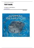 Test Bank for Animal Behavior 12th Edition by Dustin Rubenstein &vert;ISBN&colon; 9780197573822&vert; Guide A&plus;