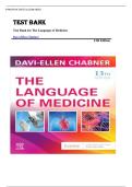 Test Bank for The Language of Medicine 13th Edition by Davi-Ellen Chabner &vert;ISBN&colon; 9780443107795&vert; Guide A&plus;