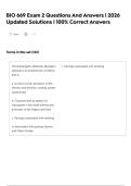 BIO 669 Exam 2 Questions And Answers &vert; 2026 Updated Solutions &vert; 100&percnt; Correct Answers