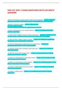 NSD 225 UNIT 2 EXAM QUESTIONS WITH ACCURATE ANSWERS