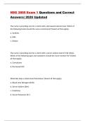 NSG 3800 Exam 1 Questions and Correct Answers&vert; 2026 Updated