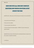 NURS 5434 HTN Exam 2026-2027 COMPLETE QUESTIONS AND VERIFIED SOLUTIONS LATEST UPDATE THIS YEAR