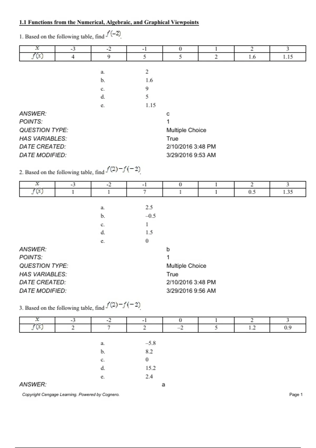 practice test bank questions, final exam : Finite Math and Applied ...