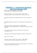 CROSSFIT L1 &ndash; Programming Questions with Correct Answers 