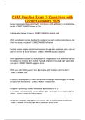 CSFA Practice Exam 3- Questions with Correct Answers 