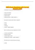 CSFA Exam Questions with Correct Answers 