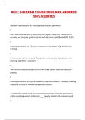 ACCT 340 EXAM 1 QUESTIONS AND ANSWERS 100&percnt; VERIFIED 