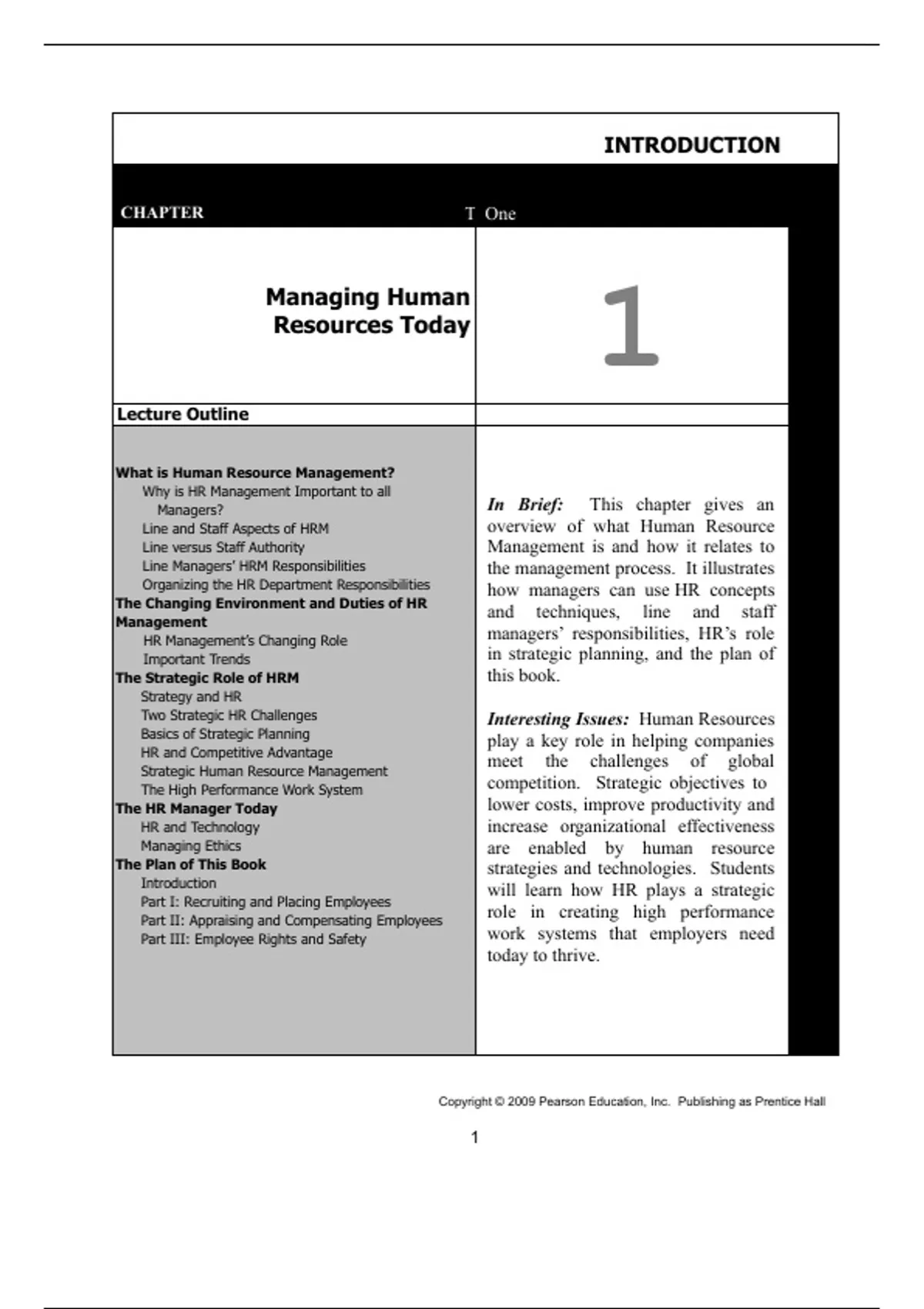 Summary solutions manual, textbook answers: Framework for Human ...