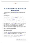 PC707 Module 4 Exam Questions and  Answers latest
