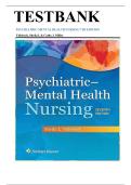 TEST BANK PSYCHIATRIC-MENTAL HEALTH NURSING 7TH EDITION Videbeck&comma; Sheila L & Cathy J&period; Miller