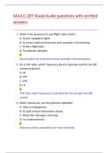 SACA C-207 Study Guide questions with verified  answers