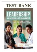 Test Bank For Leadership and Nursing Care Management&comma; 7th Edition By Diane Huber&comma; M&period; Lindell Joseph&vert; Verified Chapter's 1 - 26 &vert; Complete Solution &vert;Grade A&plus; Verified Guide &period;