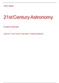 TEST BANK FOR 21ST CENTURY ASTRONOMY 6th Edition By Laura Kay&comma; Stacy Palen&comma; George Blumenthal &lpar;All Chapters&comma; 100&percnt; Original Verified A&plus; Grade&rpar; 2024