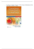 Test Bank for Canadian Community as Partner Theory & Multidisciplinary Practice 5th edition By Ardene R&period; Vollman