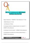Adolescents CH13 2025 &lpar;40 Questions&rpar; &ndash; BM401 &vert; Behavioral Medicine & Developmental Stages &ndash; HEADSS&comma; Puberty&comma; Risk Behavior&comma; Bullying