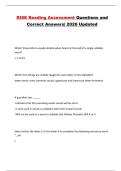 RISE Reading Assessment Questions and Correct Answers&vert; 2026 Updated