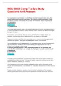 WGU D483 Comp Tia Sys Study Questions And Answers