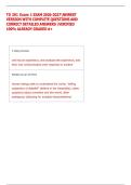 TD 301 Exam 1 EXAM 2026-2027NEWEST  VERSION WITH COMPLETE QUESTIONS AND  CORRECT DETAILED ANSWERS VERIFIED  100&percnt; ALREADY GRADED A&plus;