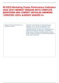  DECA Marketing Cluster Performance Indicators  2026-2027NEWEST VERSION WITH COMPLETE  QUESTIONS AND CORRECT DETAILED ANSWERS  VERIFIED 100&percnt; ALREADY GRADED A&plus;  