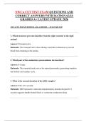 NWCA CET TEST EXAM QUESTIONS AND CORRECT ANSWERS WITH RATIONALES GRADED A&plus; LATEST UPDATE 2026