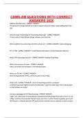 CSWA-AM QUESTIONS WITH CORRECT ANSWERS