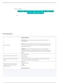 NSG124 Pharmacology Final Exam &lpar;STUDY GUIDE&rpar;  Questions and Answers