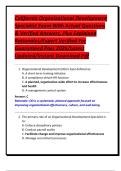 California Organizational Development Specialist Exam With Actual Questions & Verified Answers&comma; Plus Explained Rationales&sol;Expert Verified For Guaranteed Pass 2026&sol;Latest Updated&sol;Instant Download Pdf