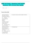 NUR 1212 Exam 1 Questions with Verified  Solutions 100&percnt; Correct&vert; New Update
