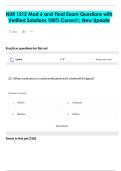 NUR 1212 Mod 6 and Final Exam Questions with  Verified Solutions 100&percnt; Correct&vert; New Update