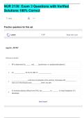 NUR 2130&colon; Exam 3 Questions with Verified Solutions 100&percnt; Correct
