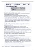 RPSGT Practice Test 1 Questions And Answers Latest Update