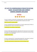 ATI VATI PN COMPREHENSIVE PREDICTOR RETAKE  EXAM  150 QUESTIONS AND CORRECT   VERIFIED ANSWERS 2025&sol;2026