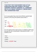 TCAR POST TEST EXAM NEWEST 2026 ACTUAL  EXAM QUESTIONS AND CORRECT DETAILED  ANSWERS &lpar;VERIFIED ANSWERS&rpar; ALL ANSWERED  &lbrace;50 Q & A&rcub; ALREADY GRADED A&plus; &vert; BRAND NEW&excl; &vert;  100&percnt; GUARANTEED PASS 