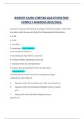 BONENT EXAM VERIFIED QUESTIONS AND  CORRECT ANSWERS 2025&sol;2026&period;
