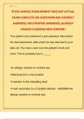 PCCN CARDIAC EXAM NEWEST 2026-2027 ACTUAL  EXAM COMPLETE 200 QUESTIONS AND CORRECT  ANSWERS &lpar;100&percnt;VERIFIED ANSWERS&rpar; &vert;ALREADY  GRADED A&plus;&vert;BRAND NEW VERSION&excl;&excl;