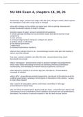 NU 606 Exam 4&comma; chapters 18&comma; 19&comma; 24&period; Questions with Answers