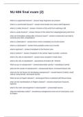 NU 606 final exam &lpar;2&rpar;&period; Questions and Answers