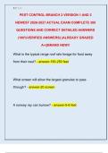 PEST CONTROL BRANCH 2 VERSION 1 AND 2  NEWEST 2026-2027 ACTUAL EXAM COMPLETE 300  QUESTIONS AND CORRECT DETAILED ANSWERS  &lpar;100&percnt;VERIFIED ANSWERS&rpar; &vert;ALREADY GRADED  A&plus;&vert;&vert;BRAND NEW&excl;&excl; 