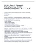 NU 606-Exam 3-Advanced Pathophysiology&period; Gould-s Pathophysiology 6th - Ch&period; 12&comma;13&comma;25&comma;26&period; Questions with Correct Answers