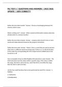 PLC TEST 2 &vert; QUESTIONS AND ANSWERS &vert; 2025&sol;2026 UPDATE &vert; 100&percnt; CORRECT&excl;&excl;