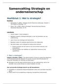 Samenvatting Strategie en ondernemerschap &lpar;S&rpar; &lbrack;Y55068&rsqb;
