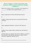 Macro Chapter 13 Quiz Questions and  Answers &lpar;100&percnt; Correct Answers&rpar; Already  Graded A&plus;