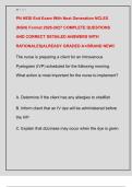 PN HESI Exit Exam With Next Generation NCLEX  &lpar;NGN&rpar; Format 2026-2027 COMPLETE QUESTIONS  AND CORRECT DETAILED ANSWERS WITH  RATIONALES&vert;ALREADY GRADED A&plus;&sol;BRAND NEW&excl;&excl;