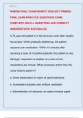 PNM300 FINAL EXAM NEWEST 2026-2027 &sol;PNM300  FINAL EXAM PRACTICE QUESTIONS EXAM  COMPLETE 300 ALL QUESTIONS AND CORRECT  ANSWERS WITH RATIONALES